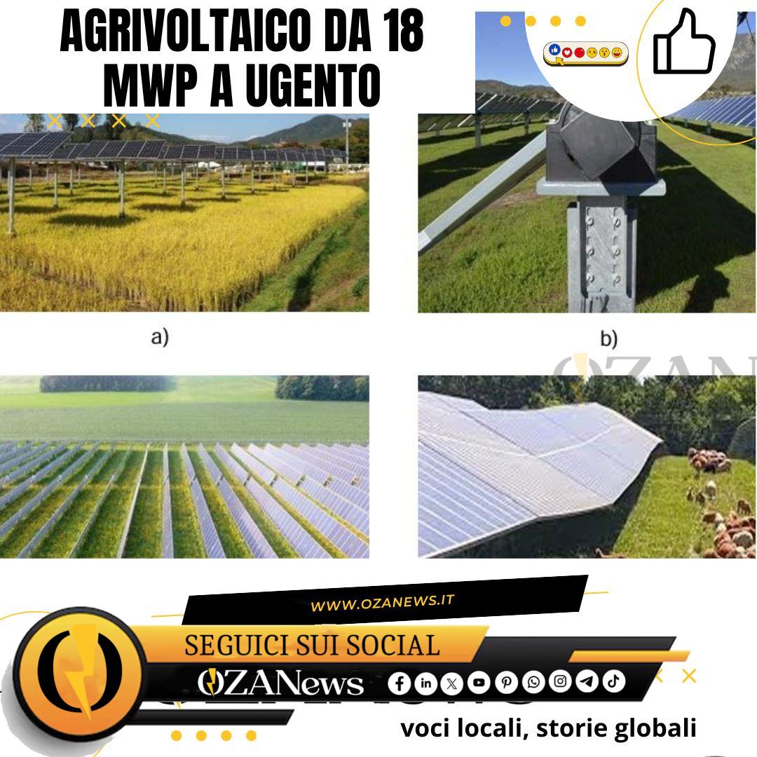 Agrivoltaico da 18 MWp a Ugento: si avvia il procedimento per la V.I.A.