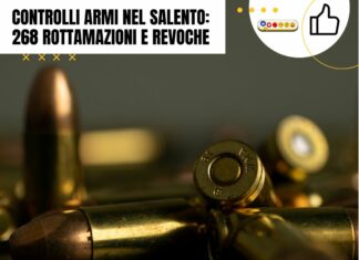 Controlli armi nel Salento: 268 rottamazioni e revoche