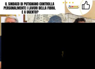 Il sindaco di Putignano controlla personalmente i lavori della fibra. E a Ugento?