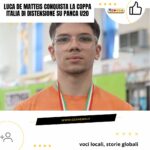 Luca De Matteis, Coppa Italia Bench Press U20 winner. Italian powerlifter with medal. Sports achievement.