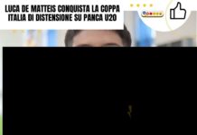 Luca De Matteis conquista la Coppa Italia di Distensione su Panca U20 Luca De Matteis, Coppa Italia Bench Press U20 winner. Italian powerlifter with medal. Sports achievement.