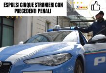 Espulsi cinque stranieri con precedenti penali