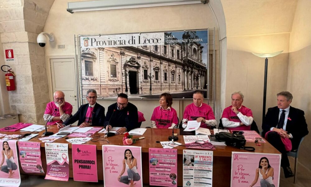 “Pensiamoci Prima! La sfida è non ammalarsi”: al via nel Salento la campagna Nastro Rosa di Lilt contro il tumore al seno