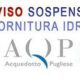 Melissano: stop all’acqua il 21 ottobre per lavori AQP