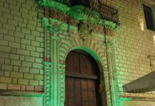 Palazzo Adorno si illumina per la salute mentale Giornata mondiale della salute mentale: anche la Provincia di Lecce si illumina di verde