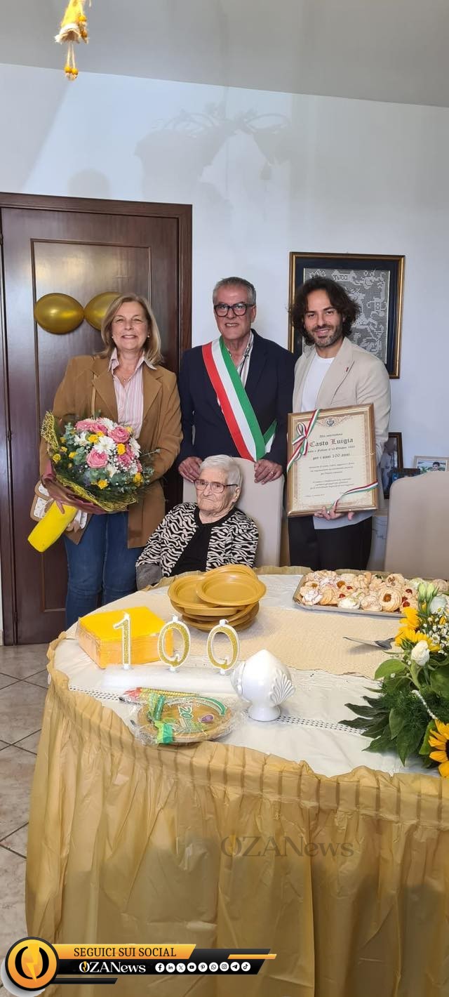 Alliste festeggia i 100 anni di Nonna Luigia