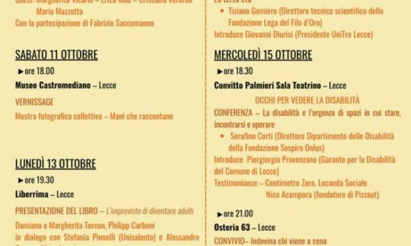 Festival dell’Appartenenza e dell’Inclusione: a Lecce, i fratelli Tercon e il fondatore di PizzAut
