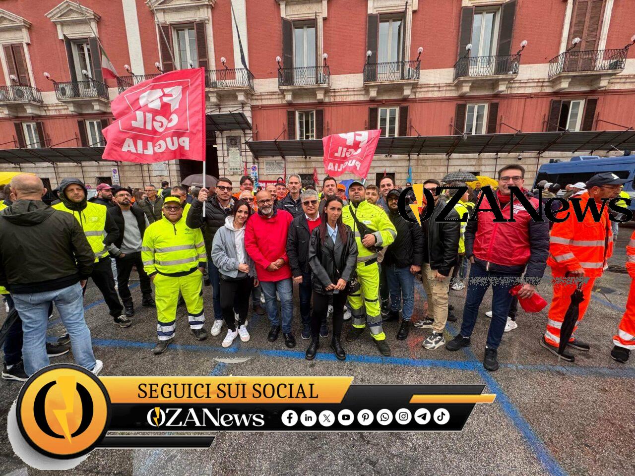 Sciopero nazionale dell’igiene ambientale: altissima adesione in Puglia