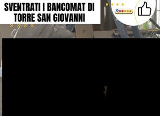 Esplosione nella notte a Torre San Giovanni: sventrati i bancomat