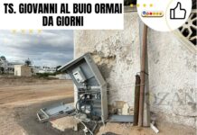 Torre San Giovanni al buio ormai da giorni