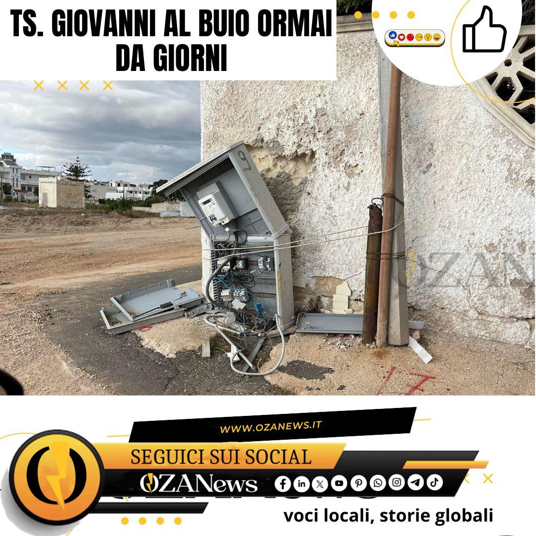 Torre San Giovanni al buio ormai da giorni