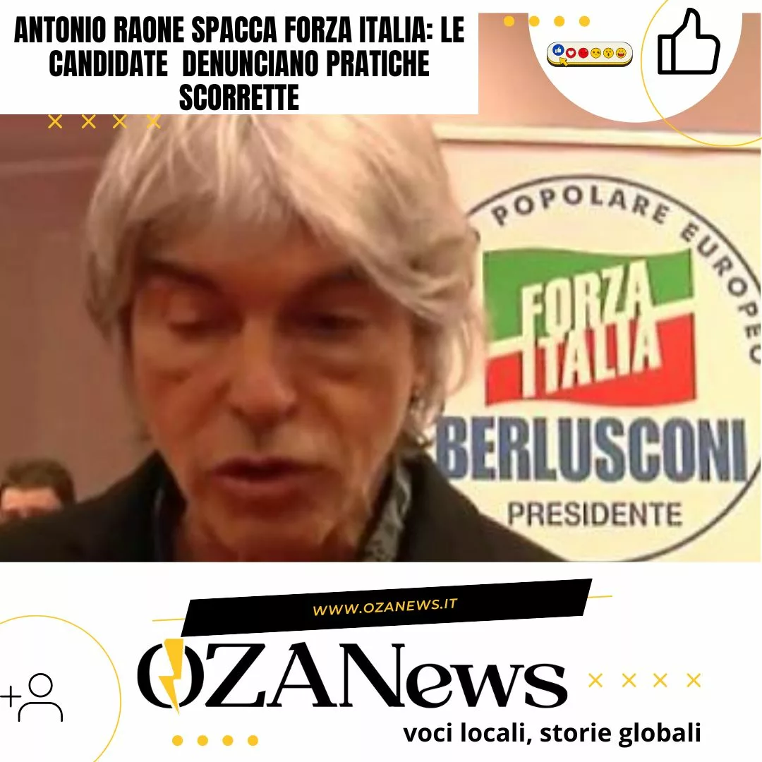 Antonio Raone Spacca Forza Italia Le Candidate Denunciano Pratiche Scorrette