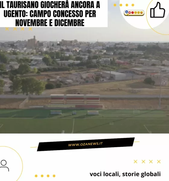 Il Taurisano Giochera Ancora A Ugento Campo Concesso Per Novembre E Dicembre