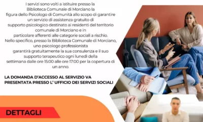 Morciano di Leuca attiva lo sportello psicologico gratuito