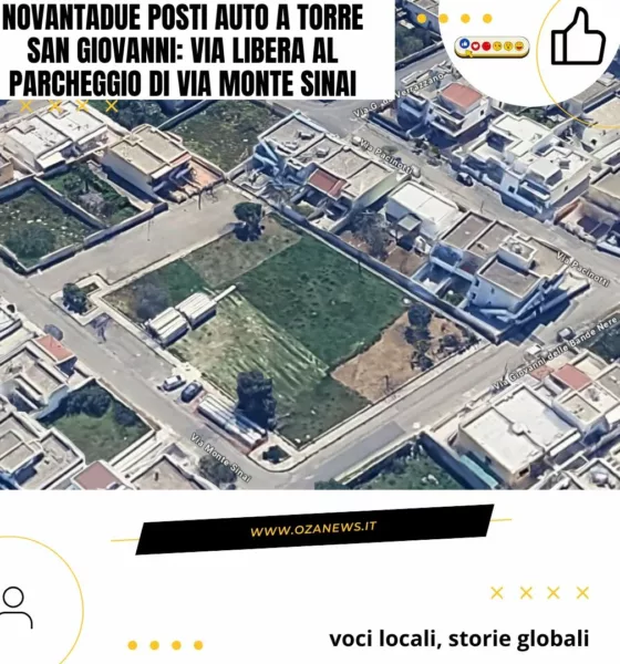 Novantadue Posti Auto A Torre San Giovanni Via Libera Al Parcheggio Di Via Monte Sinai
