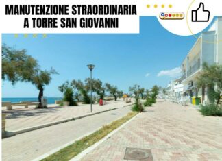 Manutenzione straordinaria al lungomare di Torre San Giovanni Lungomare T. San Giovanni: manutenzione