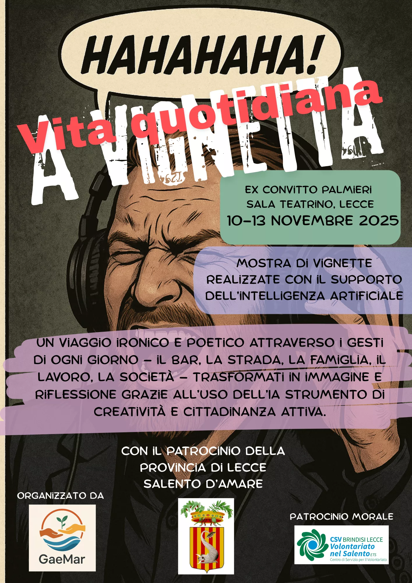 Vita a Vignetta: IA in mostra a Lecce