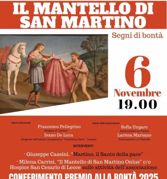 Taviano premia la bontà e presenta la Banca del Tempo