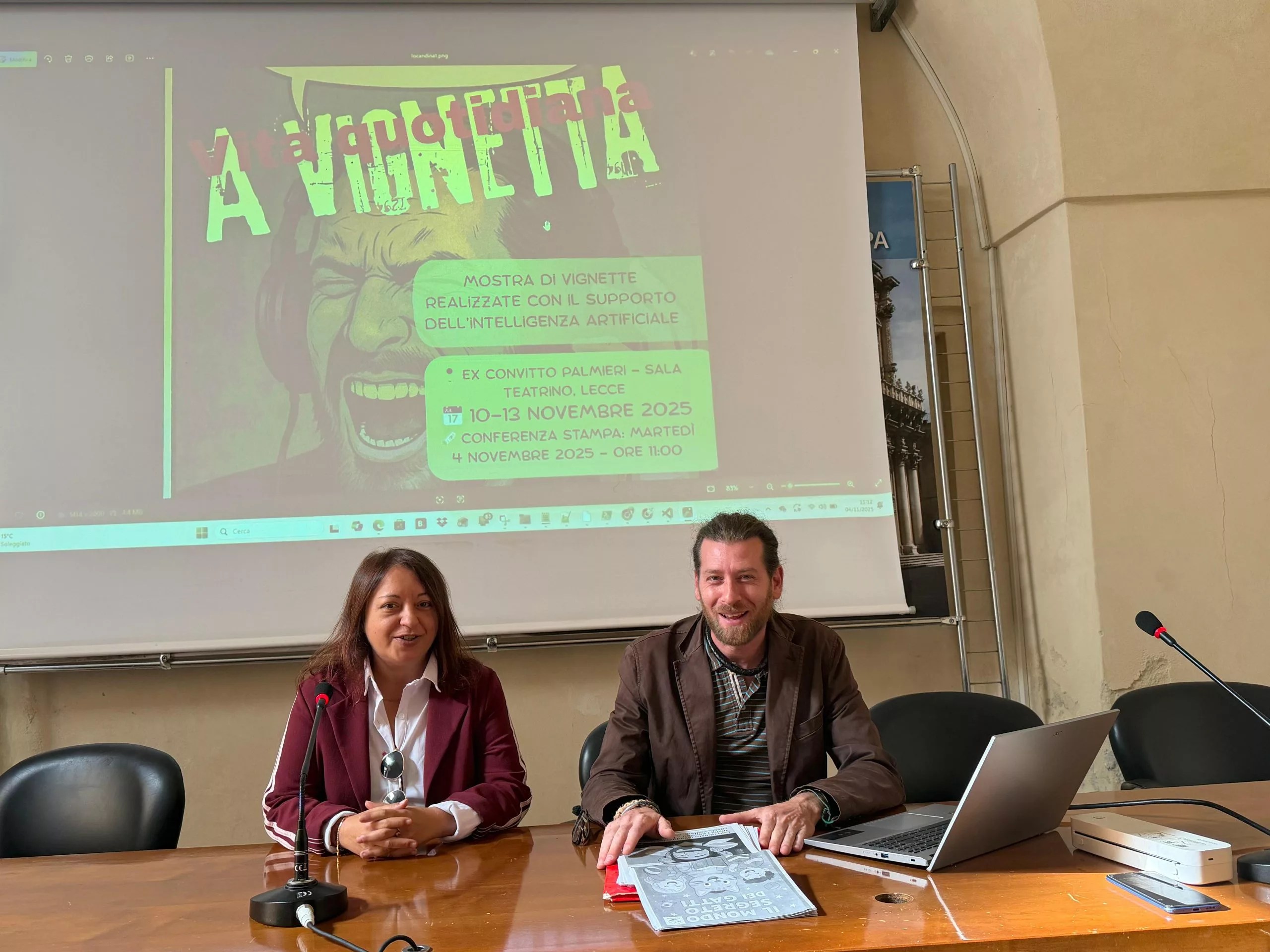 “Vita quotidiana a vignetta”: all’ex Convitto Palmieri a Lecce la mostra interattiva realizzata col supporto dell’IA