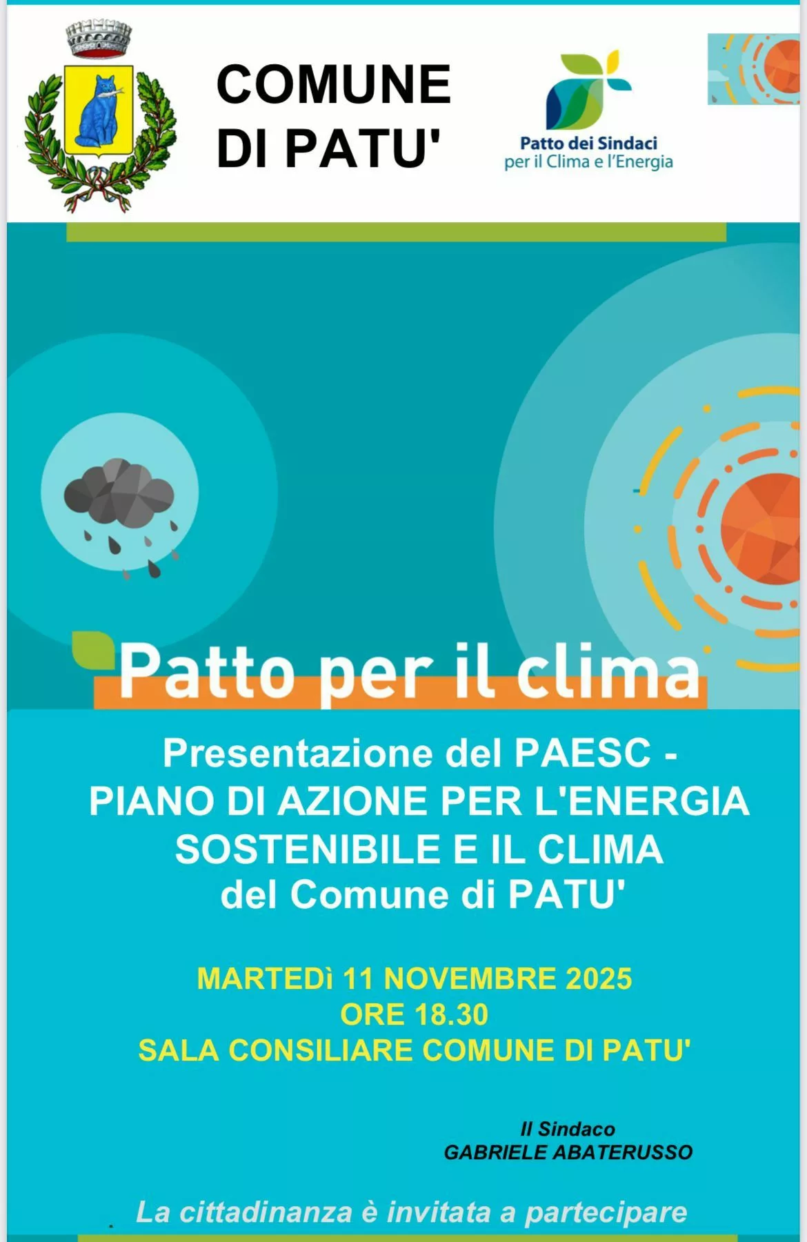 Patù presenta il PAESC: futuro sostenibile Patù presenta il PAESC: futuro sostenibile