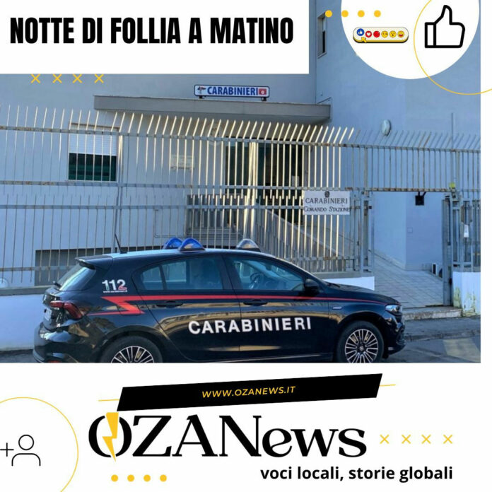 Matino: Arresto per lancio bombola