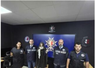 Statua rubata a Lecce recuperata a Malta