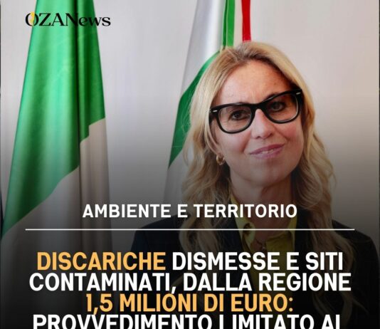 Discariche dismesse e siti contaminati, dalla Regione 1,5 milioni di euro