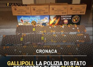 Gallipoli, la Polizia di Stato sequestra oltre 21 kg di materiale pirotecnico