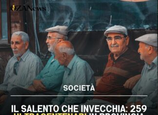 Il Salento che invecchia: 259 ultracentenari in provincia di Lecce, tre vivono a Ugento