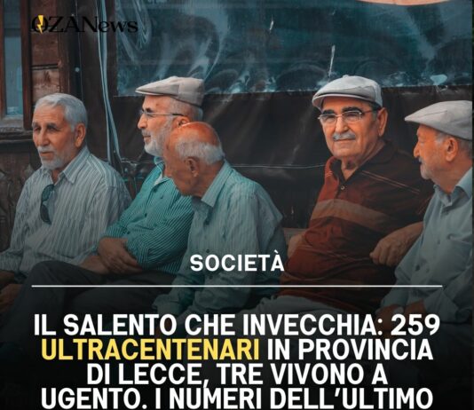 Il Salento che invecchia: 259 ultracentenari in provincia di Lecce, tre vivono a Ugento