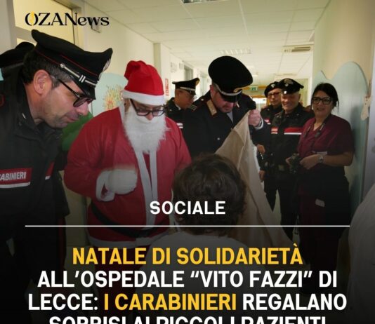 Carabinieri regalano sorrisi ai piccoli pazienti