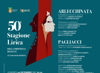 Al Politeama Greco l’inedito dittico Arlecchinata/Pagliacci L’intermezzo giocoso di Salieri e l’opera più famosa di Leoncavallo: in scena l’inedito dittico “Arlecchinata/Pagliacci” per la Stagione lirica della Provincia di Lecce