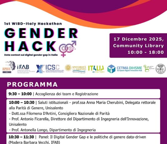 Gender Hack a Ecotekne: studenti e pari opportunità Ad Ecotekne il contest sul digital gender gap