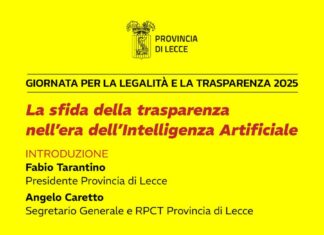 Intelligenza Artificiale e Trasparenza, sfida alla Provincia Giornata per la legalità e la trasparenza 2025: in Provincia si parla di Intelligenza Artificiale