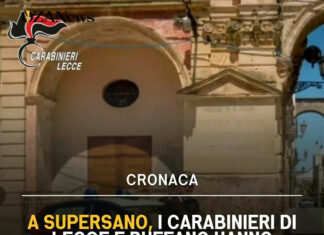 Latitante Europeo arrestato a Supersano dai Carabinieri Latitante UE arrestato a Supersano