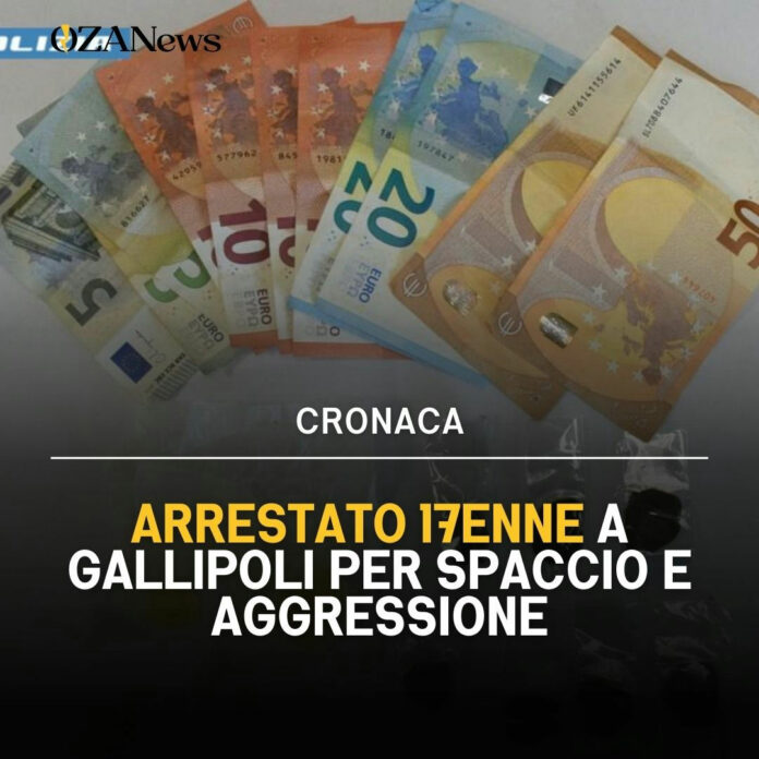 Arrestato 17enne a Gallipoli per spaccio e aggressione