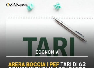 Tari Puglia: Arera boccia PEF e Ager sotto accusa Tari Puglia: Arera boccia PEF e Ager sotto accusa