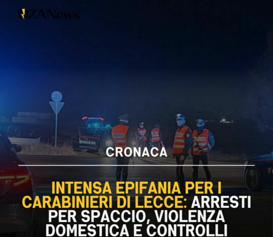 Carabinieri nel Salento: arresti e controlli nell’Epifania Carabinieri nel Salento: Arresti e Controlli nell'Epifania