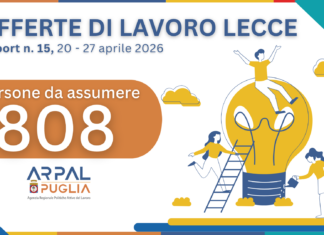 ARPAL Puglia: al via il Recruiting Day contro il caporalato, ultime prenotazioni per il colloquio a Nardò Banner ARPAL Puglia con report n. 15, 20-27 aprile 2026 e 808 persone da assumere
