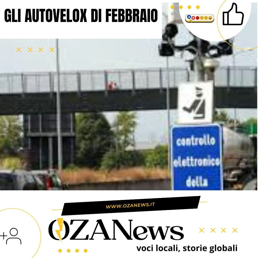 Autovelox: i calendari del mese di febbraio