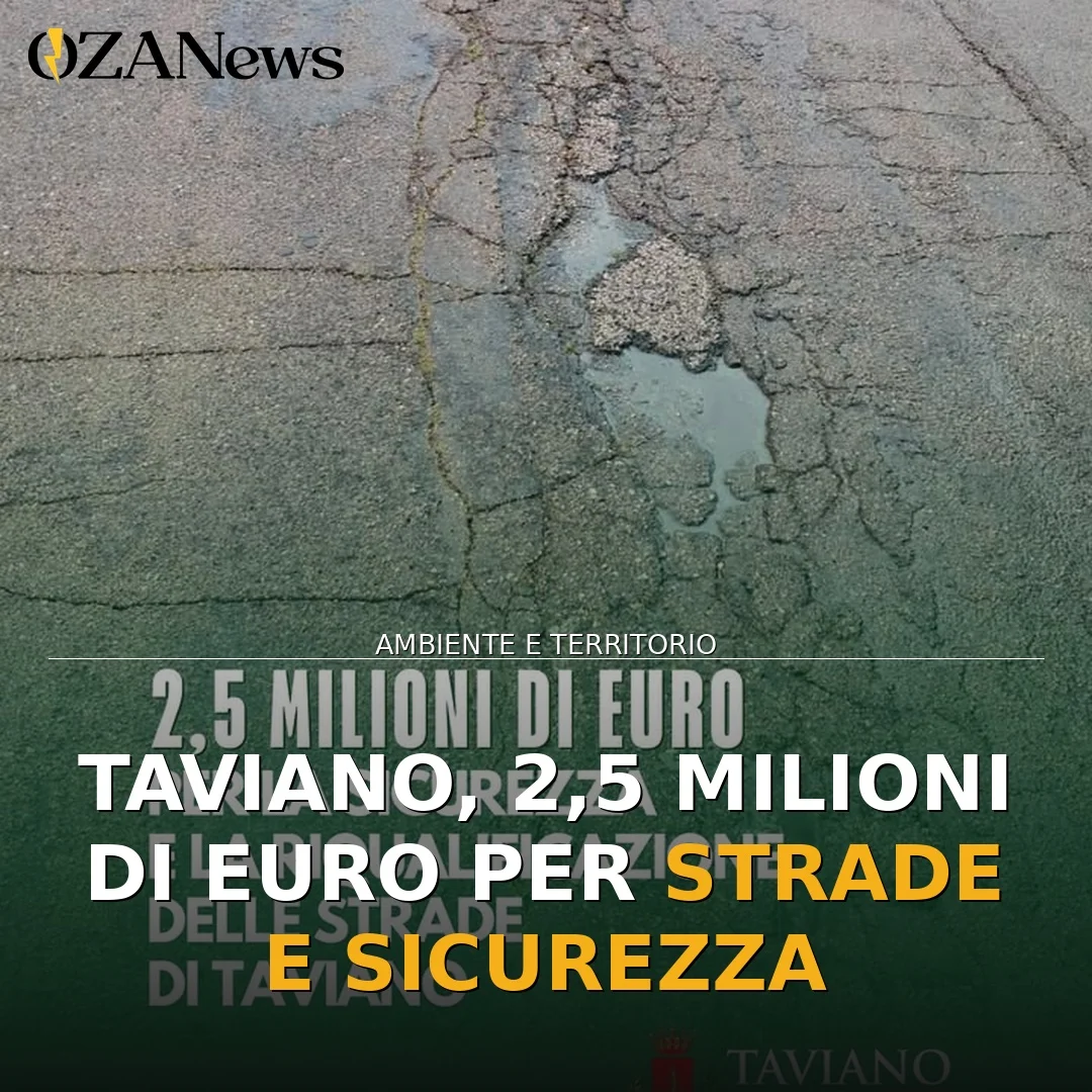 Finanziamento per la sicurezza stradale a Taviano