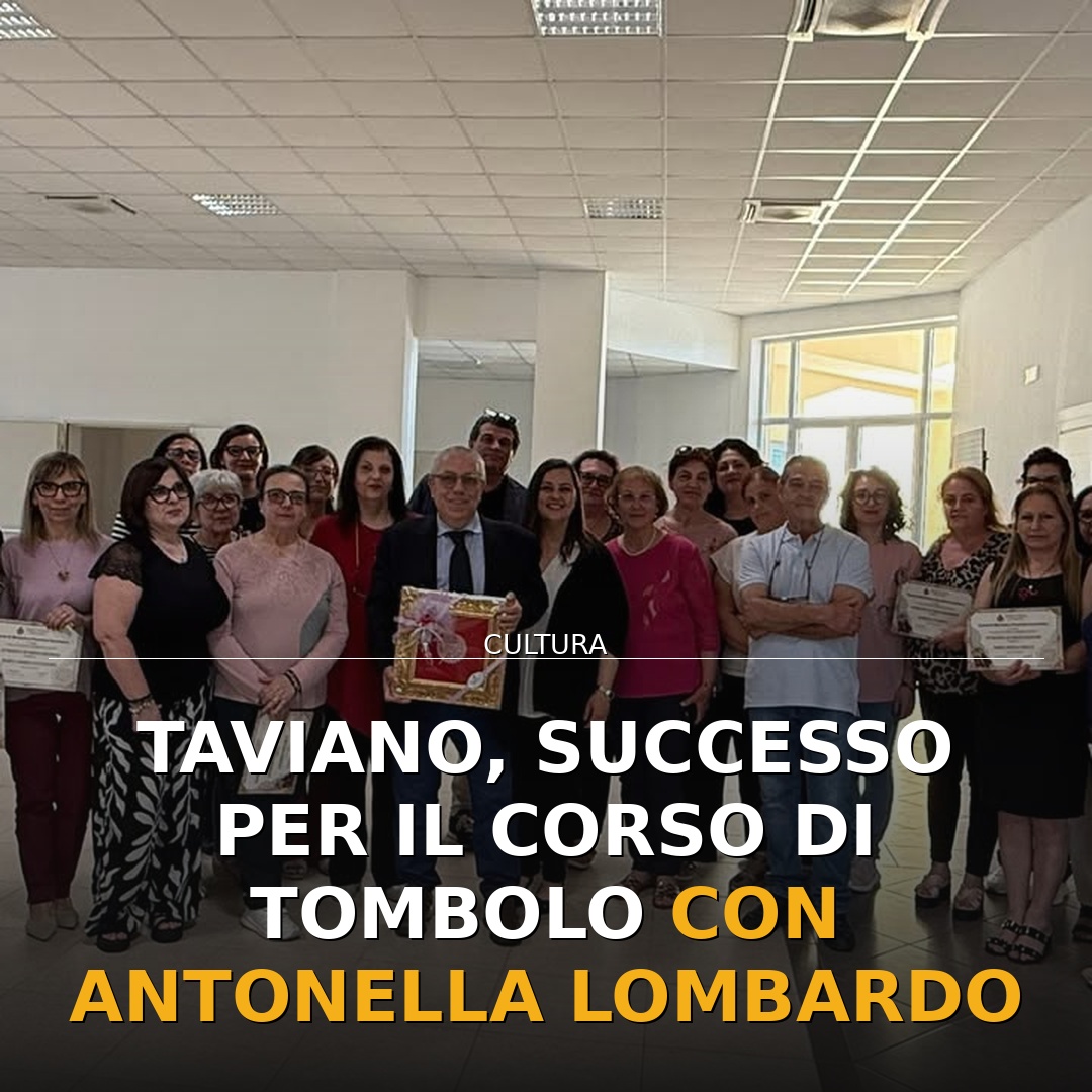 Taviano, successo per il corso di tombolo con Antonella Lombardo