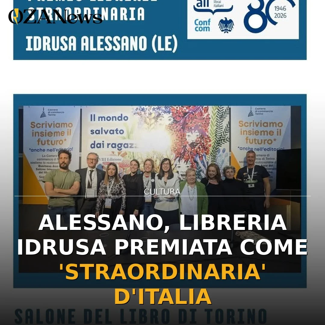 Riconoscimento per la Libreria Idrusa di Alessano