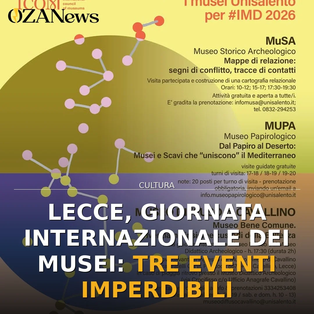 Eventi per la Giornata Internazionale dei Musei a Lecce