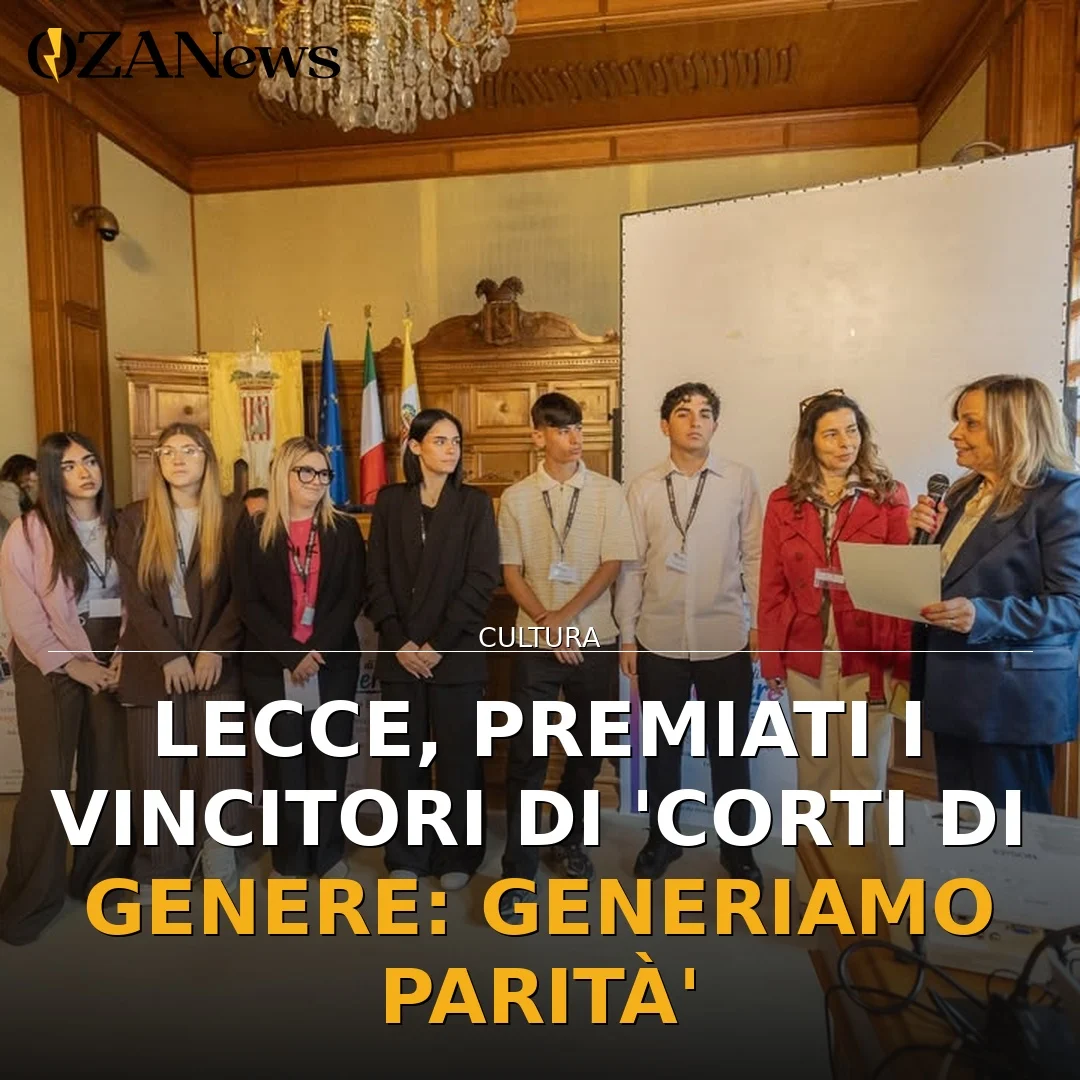 Premiazione del concorso ‘Corti di genere’ a Lecce