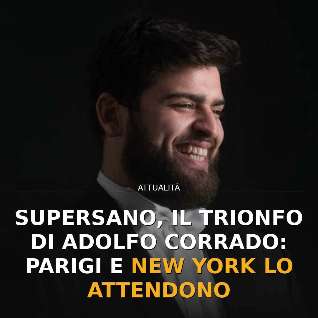 Supersano, il trionfo di Adolfo Corrado: Parigi e New York lo attendono