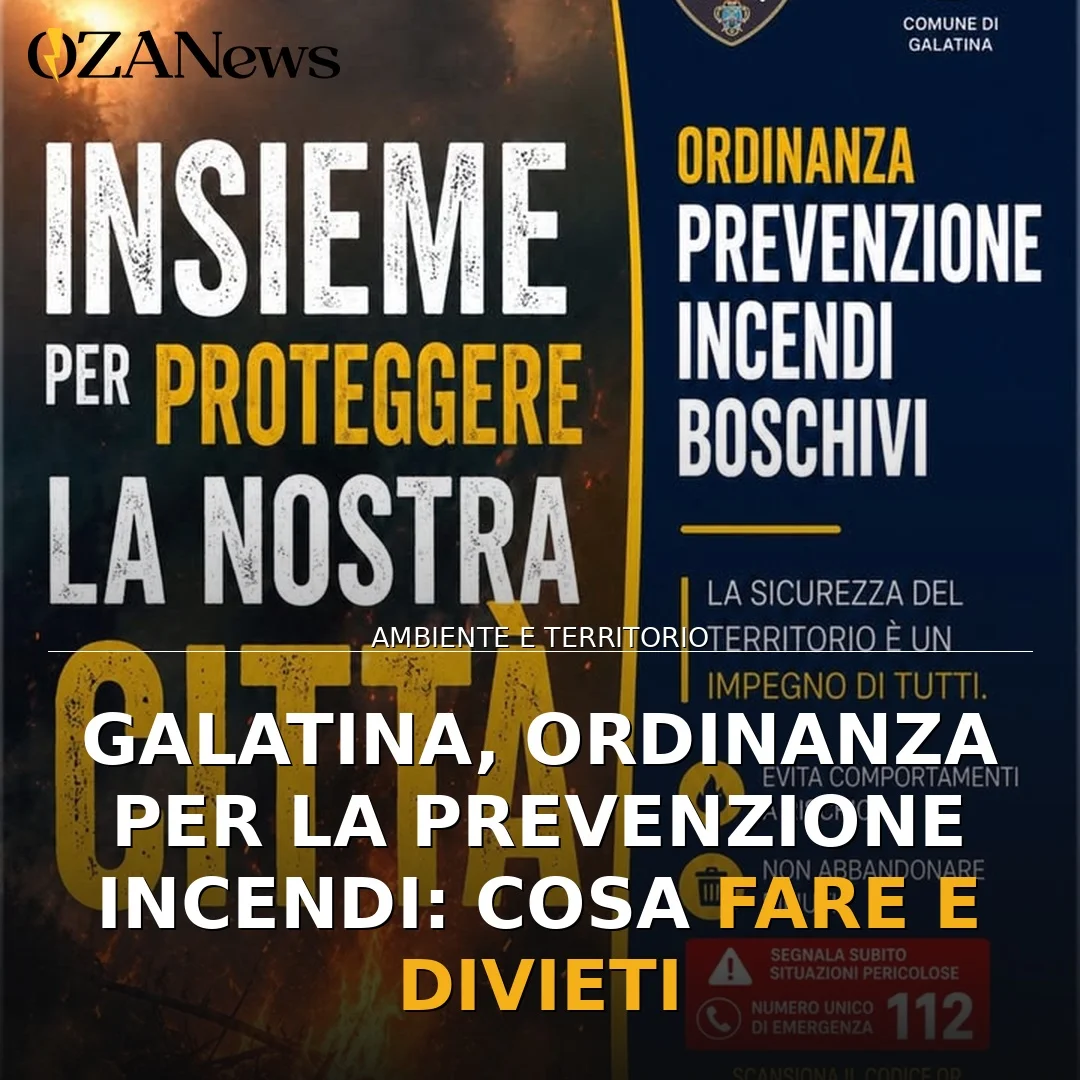 Ordinanza di Prevenzione Incendi a Galatina