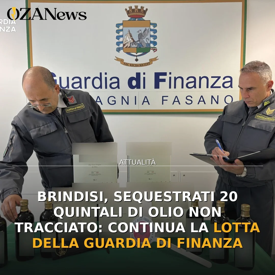 Operazione della Guardia di Finanza a Brindisi