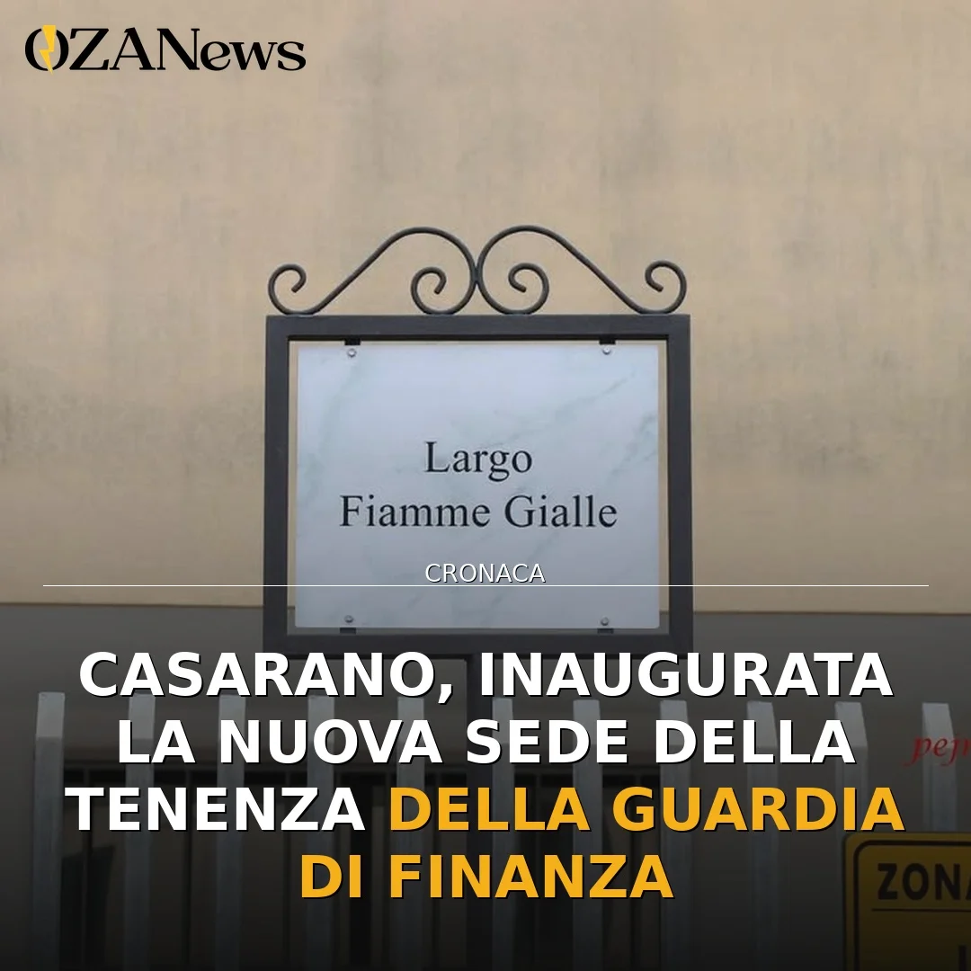 Inaugurazione della nuova Tenenza della Guardia di Finanza
