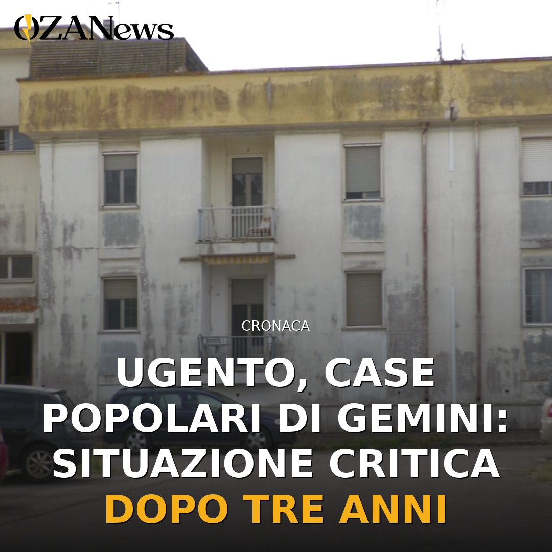 Ugento, case popolari di Gemini: situazione critica dopo tre anni